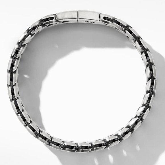 David Yurman Jewelry - DAVID YURMAN Silver Chevron Woven Bracelet